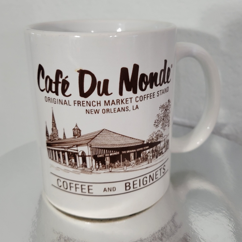 NOLA Cafe Du Monde Coffee Cup New Orleans Louisiana French Market Coffee Mug Cup